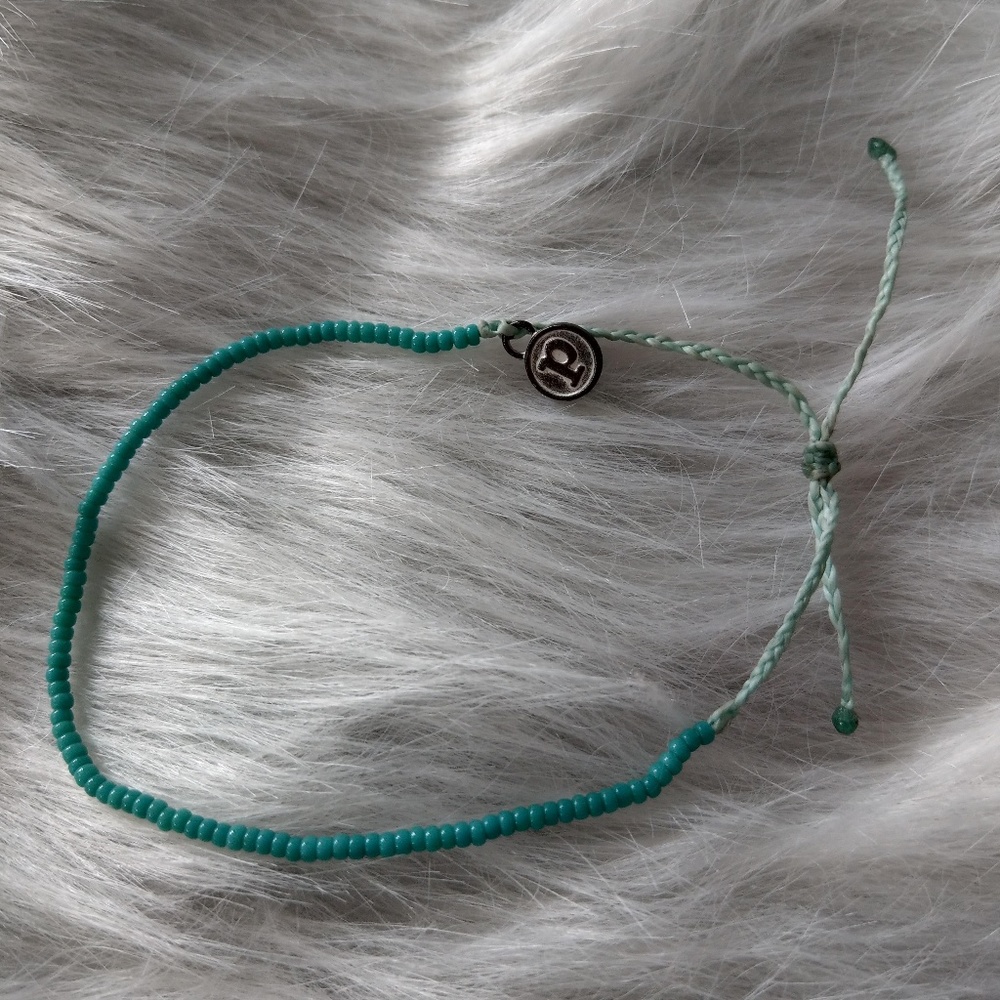 Pura Vida Teal Beaded Bracelet